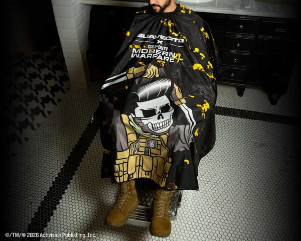 Suavecito x Call of Duty Modern Warfare 4 Master Prestige Barber Cape  Limited Edition