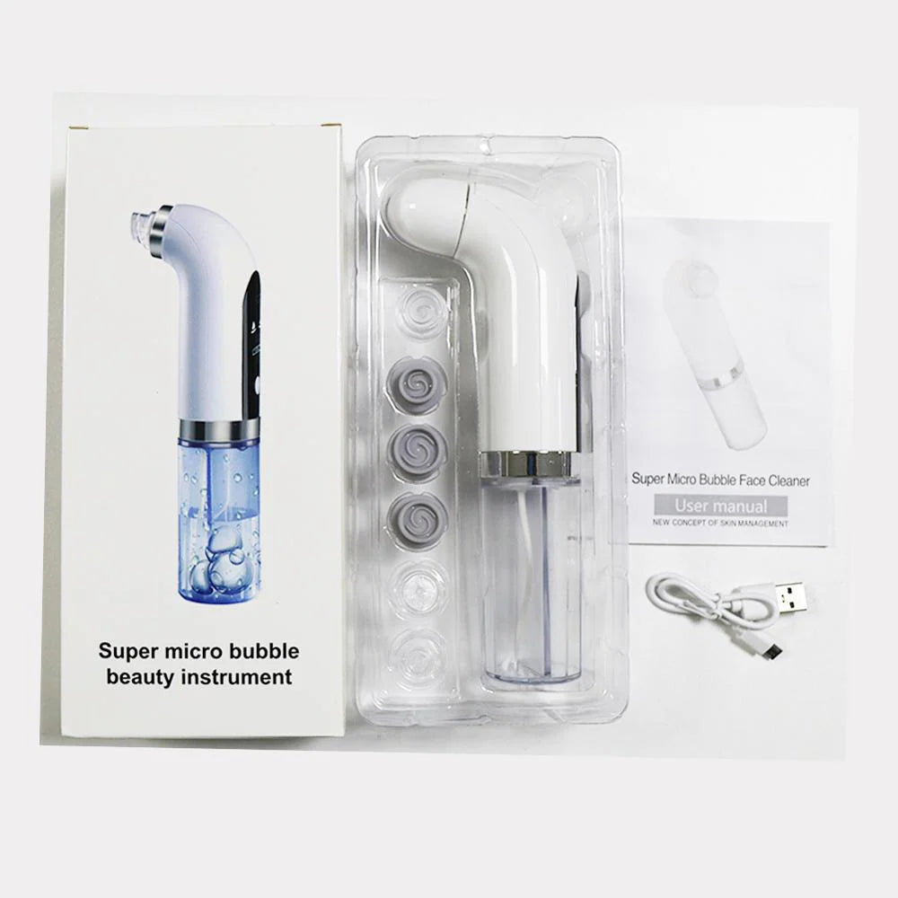 Super micro bubble electric blackhead remover deep pore cleaner
