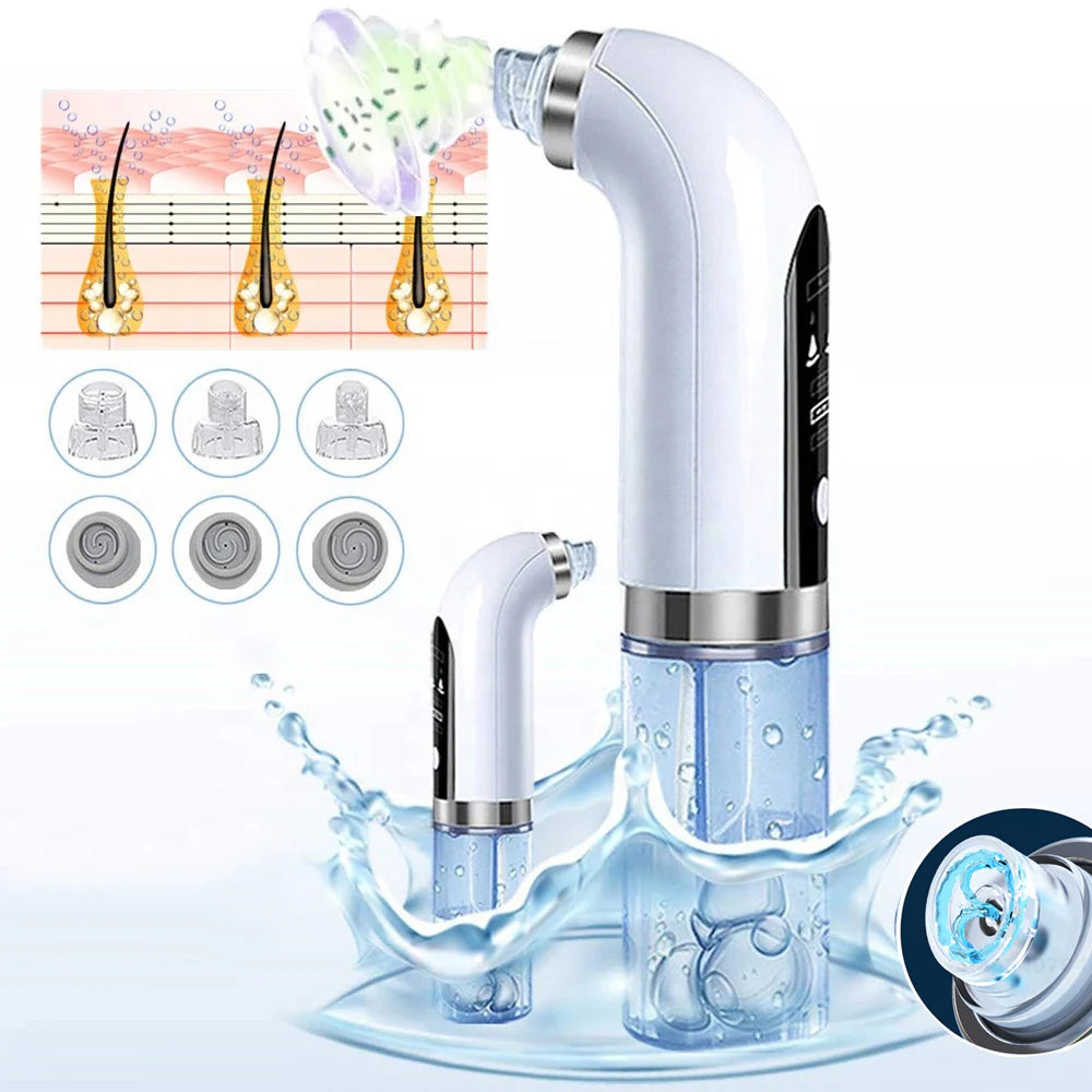 Super micro bubble electric blackhead remover deep pore cleaner