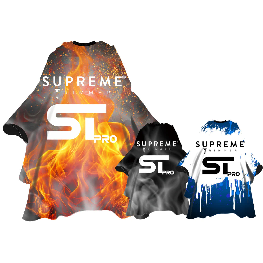 Supreme Trimmer Barber Cape 3 Pack Fire Ice Smokey