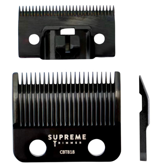 Supreme Trimmer CBT818 ceramic taper blade black gold silver clipper blade