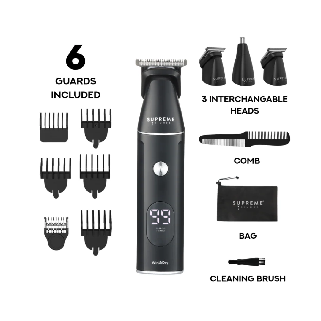 Supreme Trimmer Multigroomer 3.0 Wet Dry Grooming Kit with Attachments