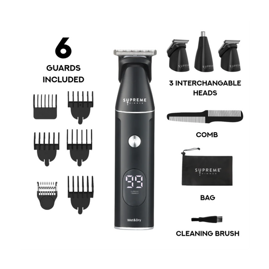Supreme Trimmer Multigroomer 3.0 Wet Dry Grooming Kit with Attachments