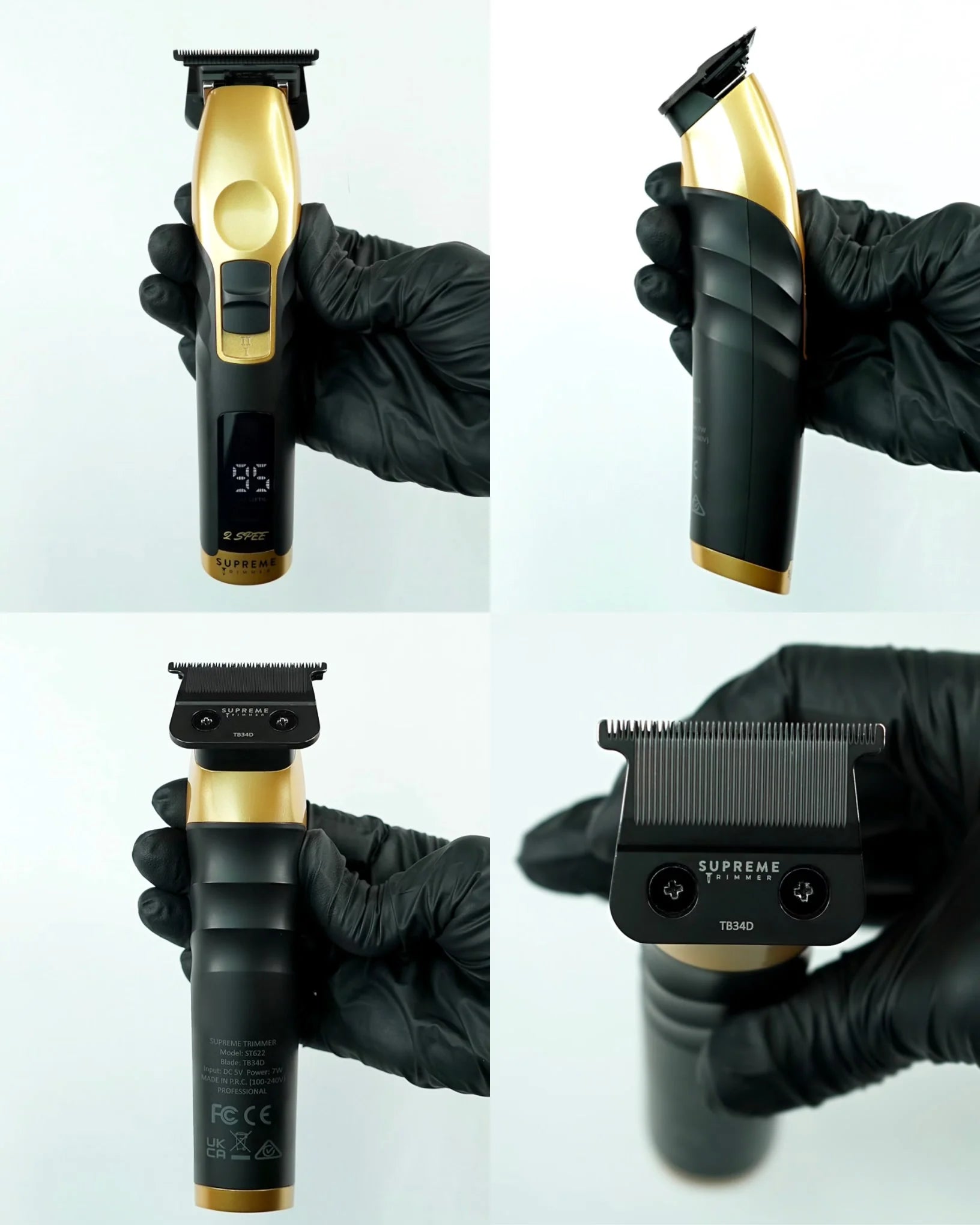 Supreme Trimmer 2Spee trimmer dual speed cordless barber tool multiple colors