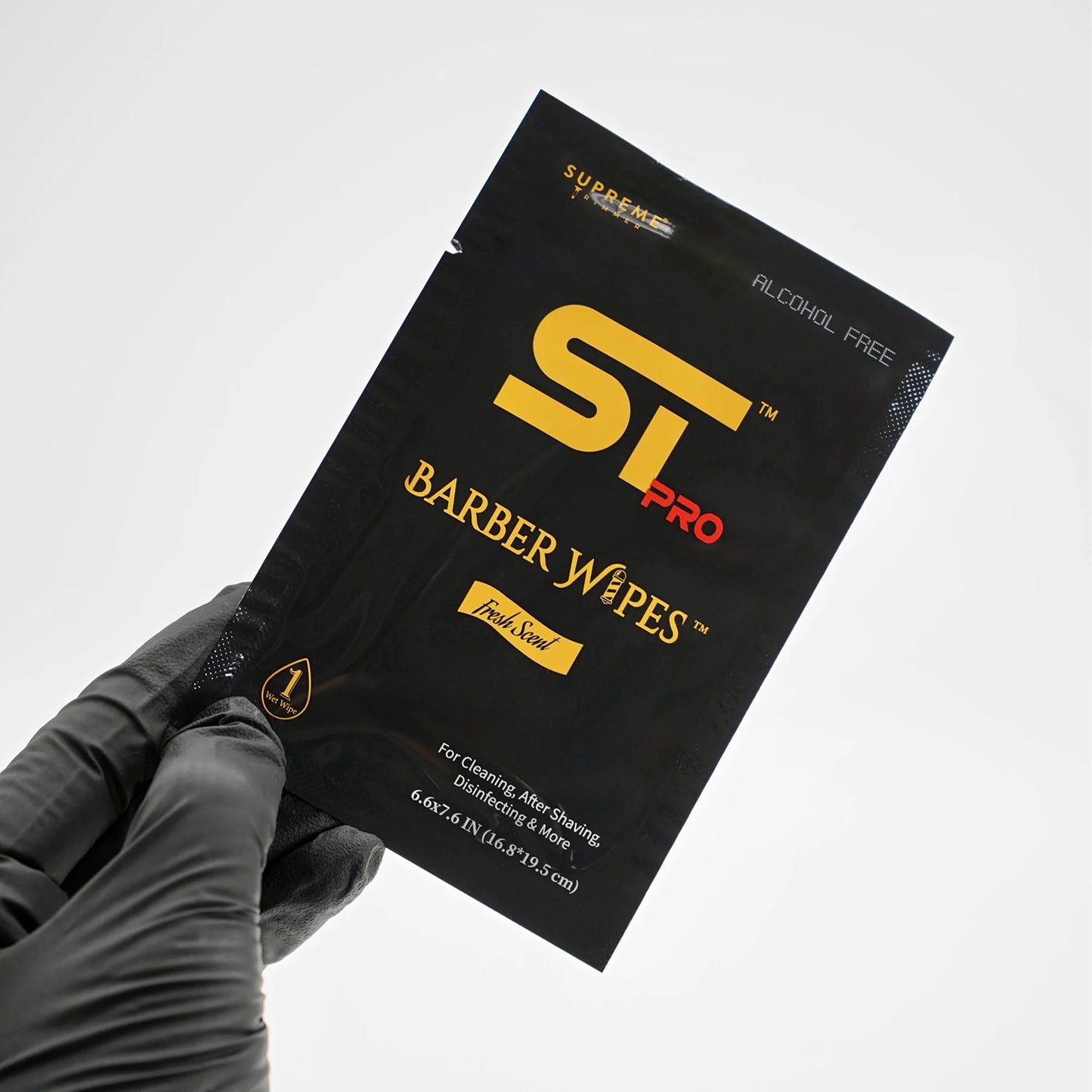 Supreme Trimmer Barber Wipes OG Aftershave Individually Wrapped Cleaning Wipes