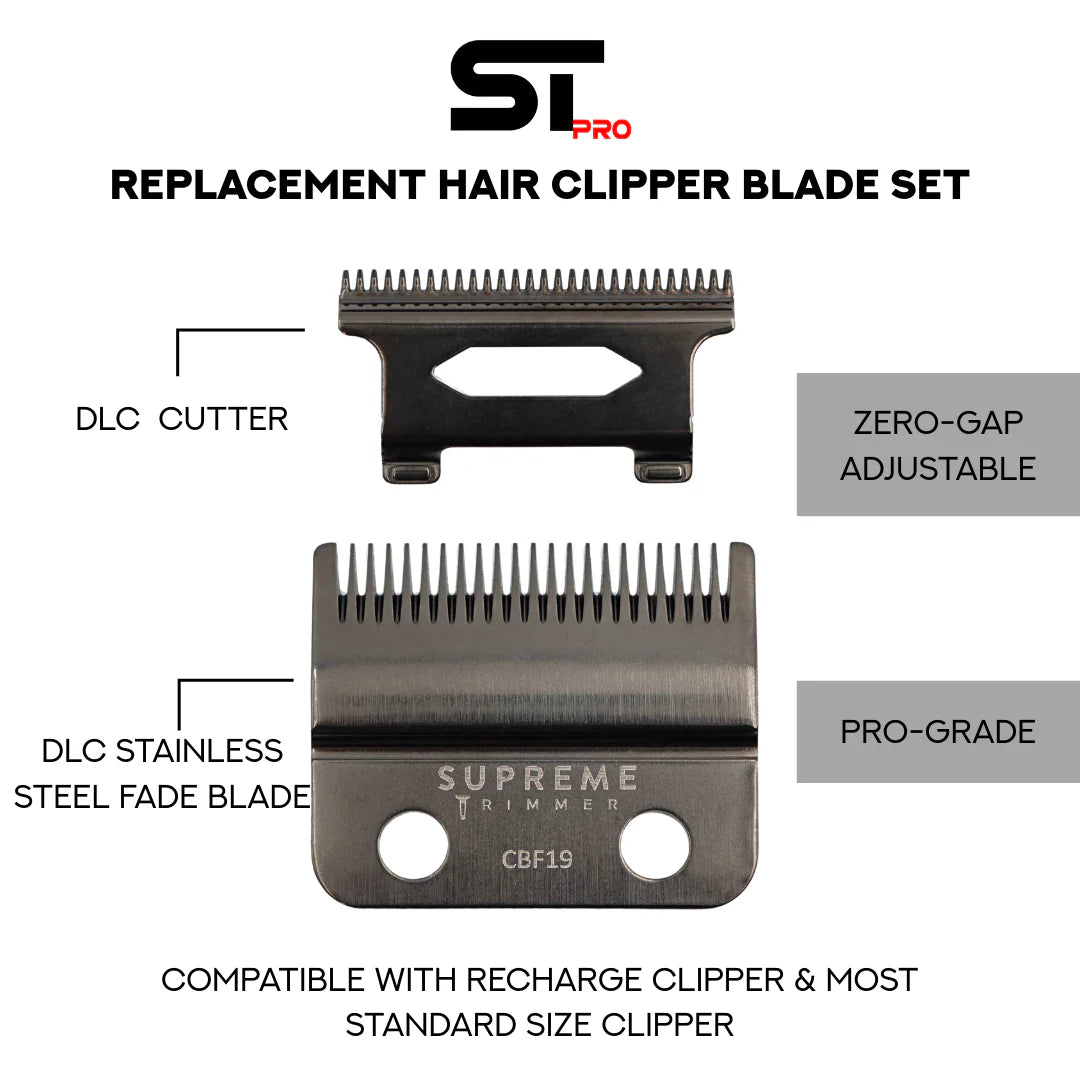 Supreme Trimmer CBF19 DLC fade blade for Recharge clipper