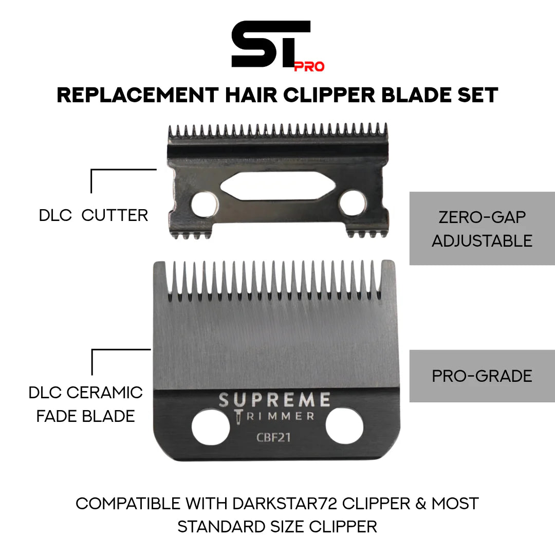 Supreme Trimmer CBF21 DLC fade blade for DarkStar clipper