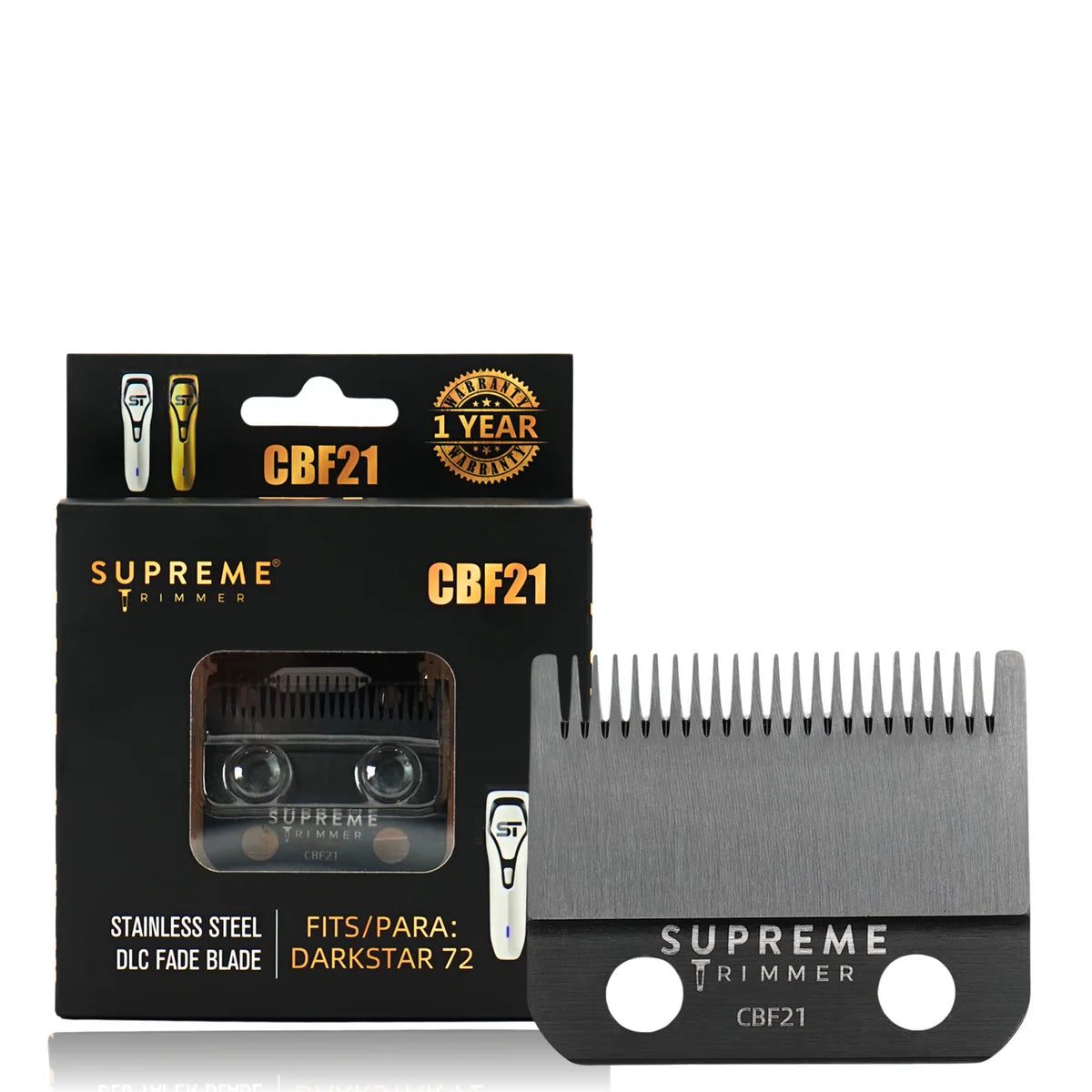 Supreme Trimmer CBF21 DLC fade blade for DarkStar clipper