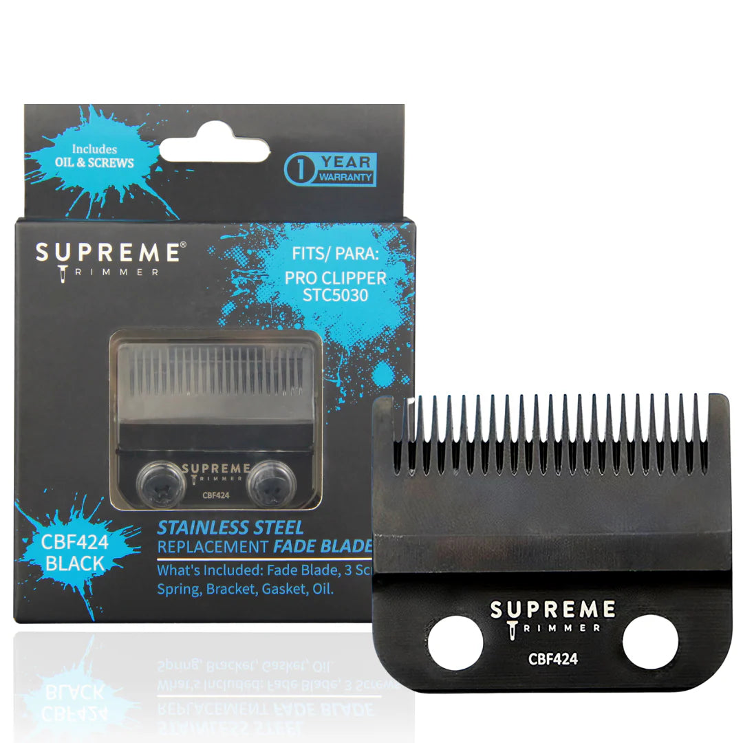 Supreme Trimmer CBF424 stainless steel fade blade for clippers