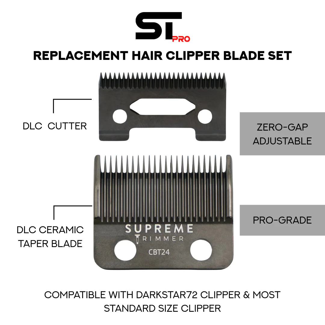 Supreme Trimmer CBT24 DLC taper blade for DarkStar clipper