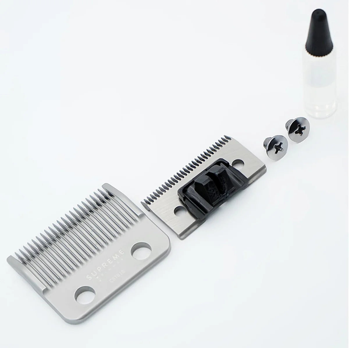 Supreme Trimmer CBT818 ceramic taper blade black gold silver clipper blade