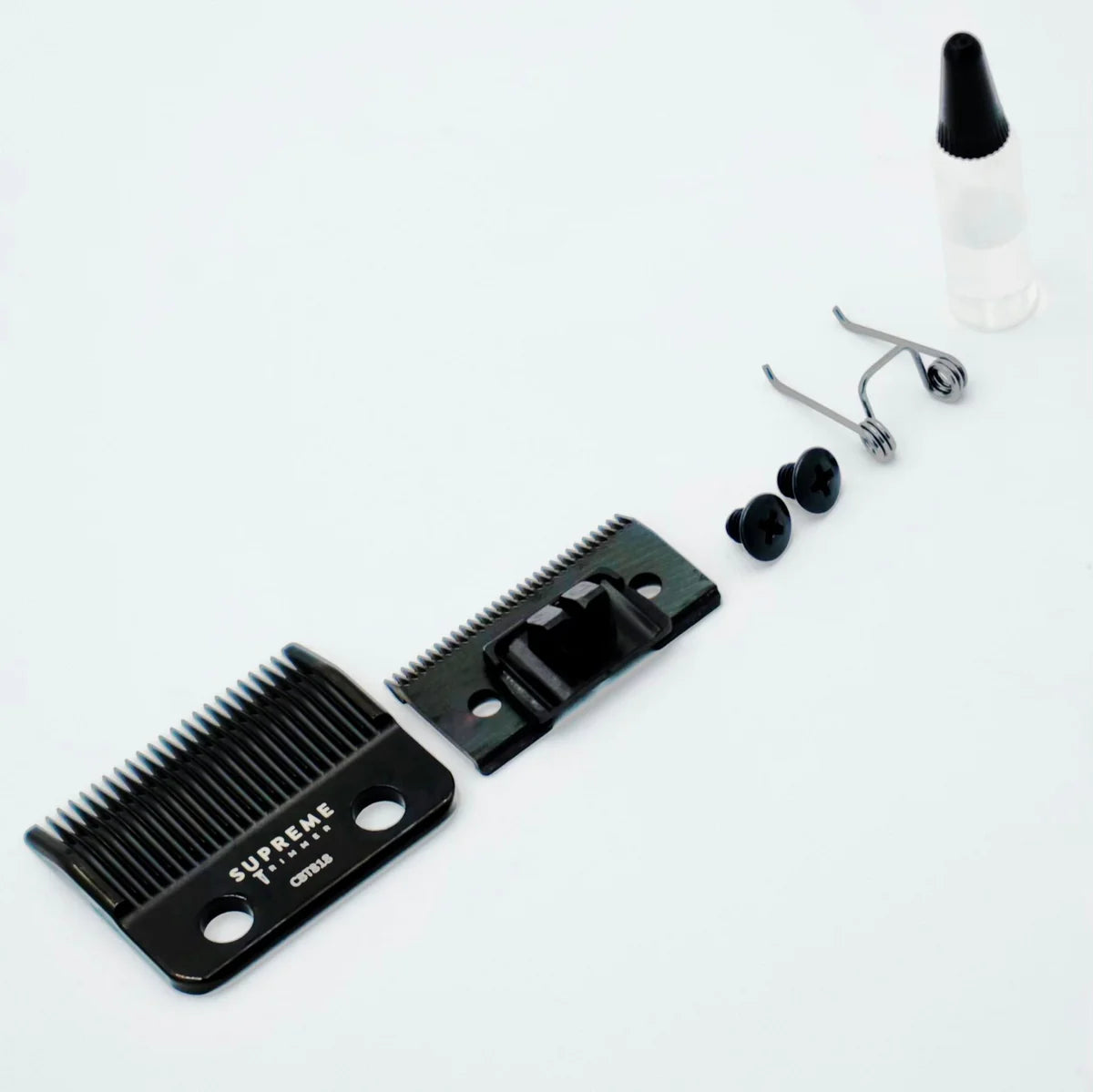 Supreme Trimmer CBT818 ceramic taper blade black gold silver clipper blade