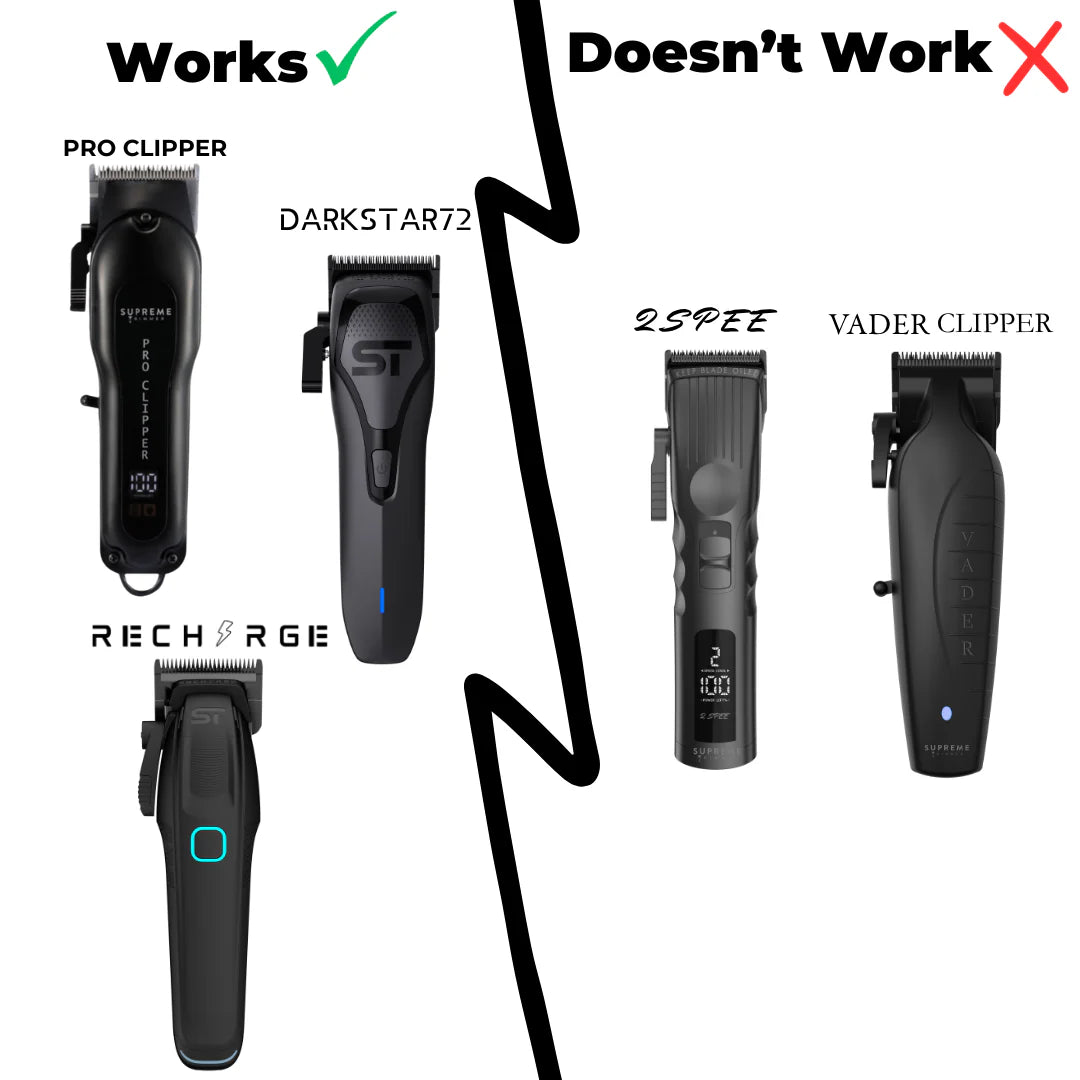 Supreme Trimmer CBT818 ceramic taper blade black gold silver clipper blade