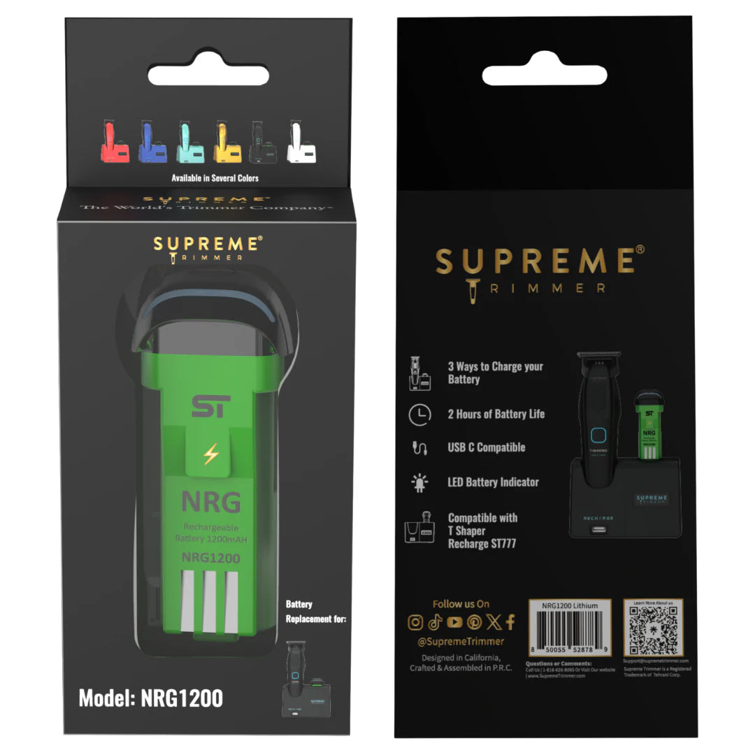 Supreme Trimmer NRG1200 external battery for Recharge ST777 trimmer