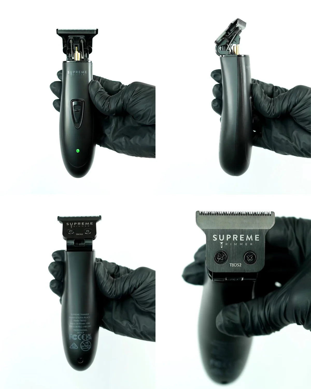 Supreme Trimmer T-Shaper DLC trimmer kit with guards and charging stand