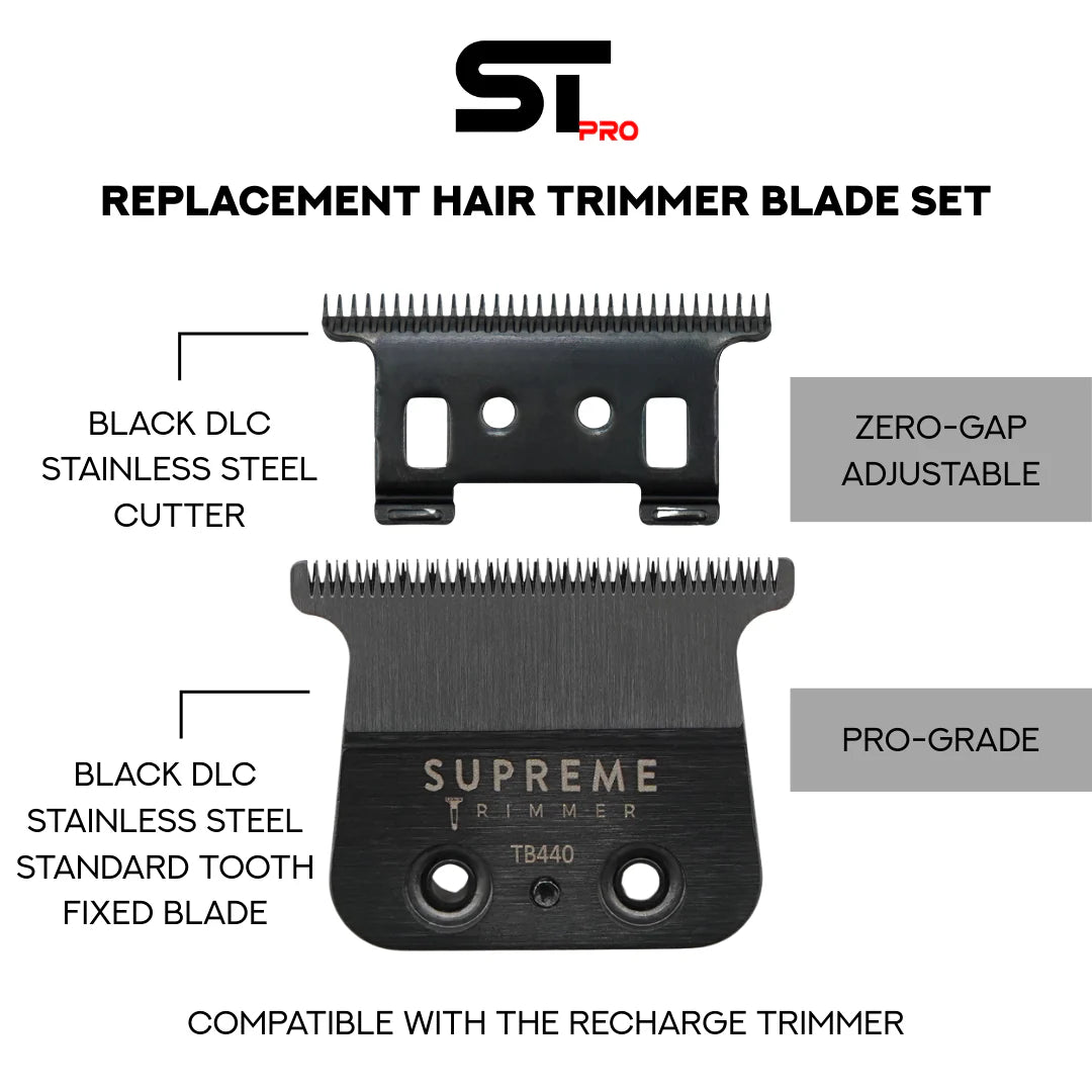 Supreme Trimmer TB440 standard tooth replacement blade for Recharge trimmer