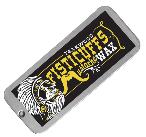 Fisticuffs Teakwood Original Hold Mustache Wax – TEAKWOODwaxclosed product view