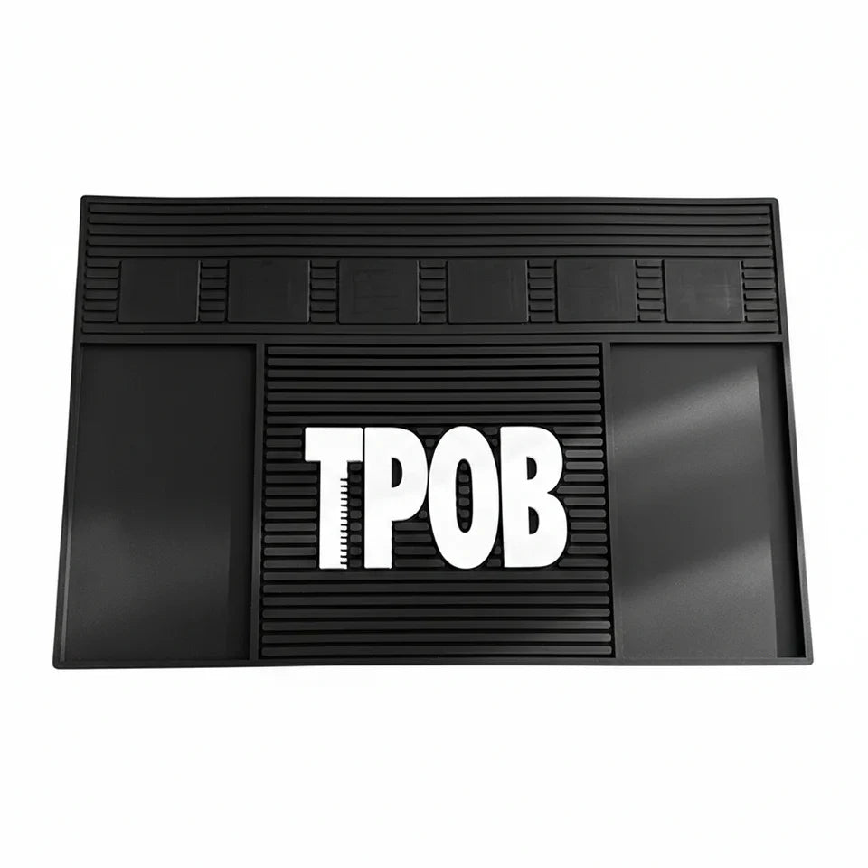 TPOB Blackout Edition Magnetic Barber Workstation Mat