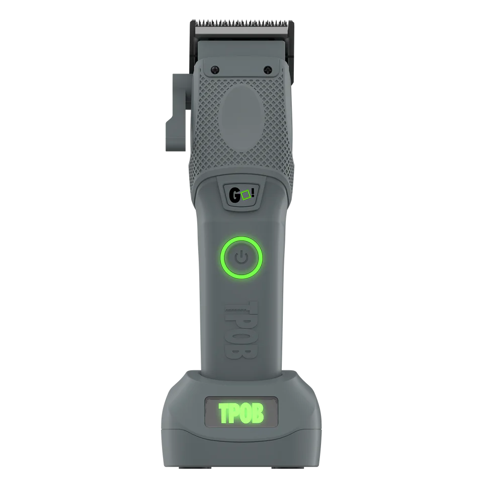 TPOB GO Clipper Gun Metal Grey High Torque Cordless Clipper