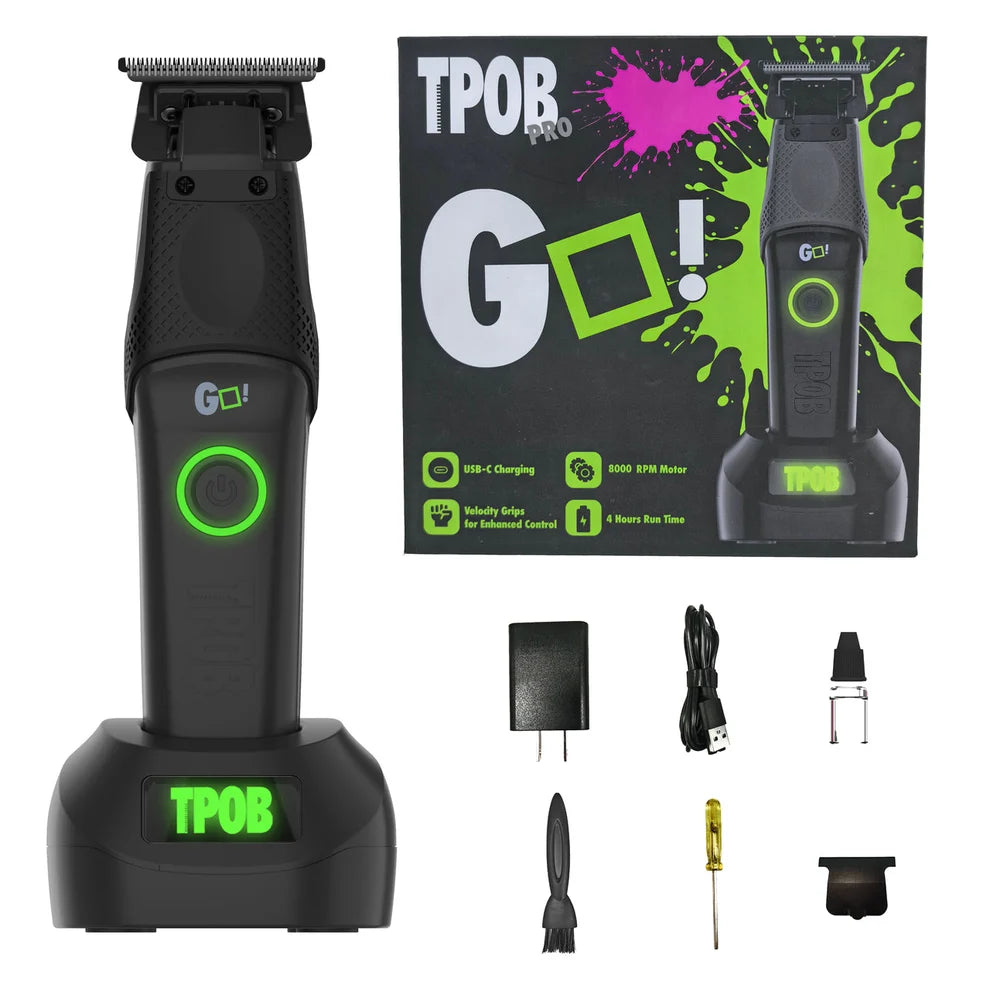 TPOB GO Trimmer Blackout Edition – 8,000 RPM Graphene Deep-Tooth
