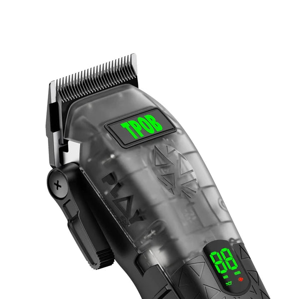 TPOB PLAY MAX Clipper TP1072 – Transparent Black, 8,000 RPM