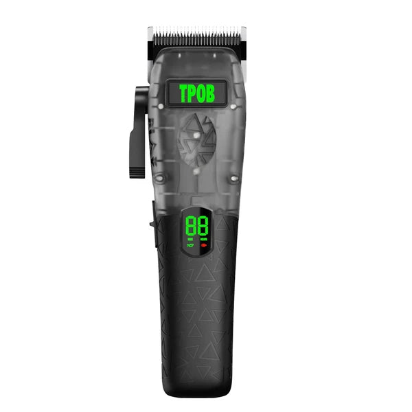 TPOB PLAY MAX Clipper TP1072 – Transparent Black, 8,000 RPM