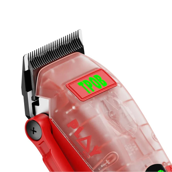 TPOB PLAY MAX Clipper TP1073 – Transparent Red, 8,000 RPM