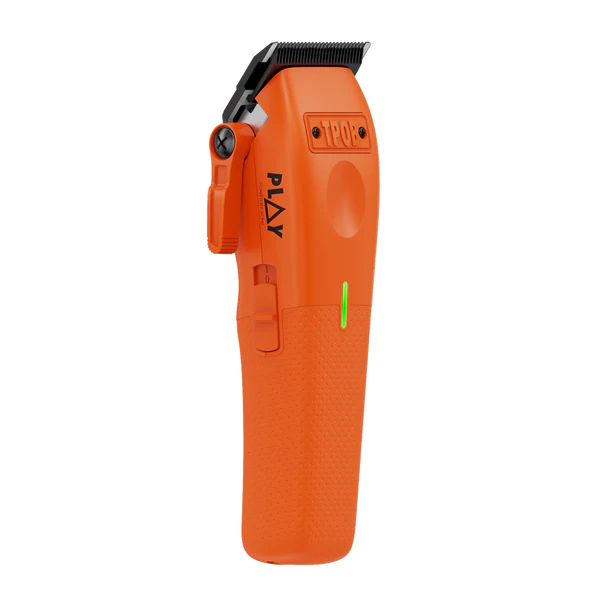 TPOB PLAY Orange Edition Clipper Trimmer Shaver Bundle with Charging Stand