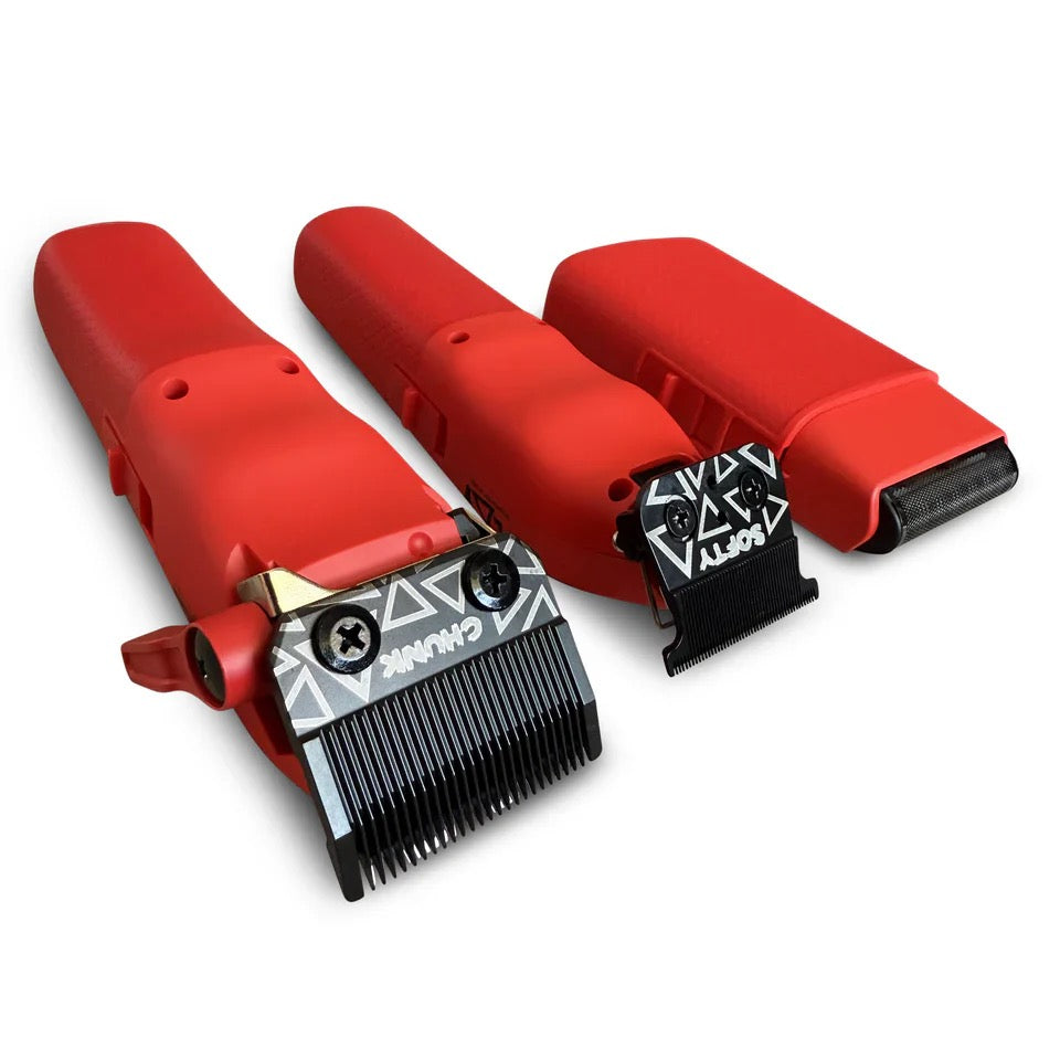 TPOB Play Mini Red bundle clipper trimmer shaver kit with stand