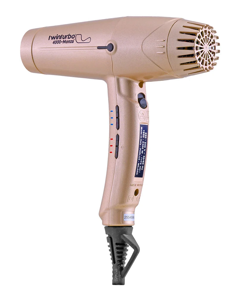 Twin Turbo 4000 Monza Hair Dryer Gold #350 Professional Digital Hair Dryer