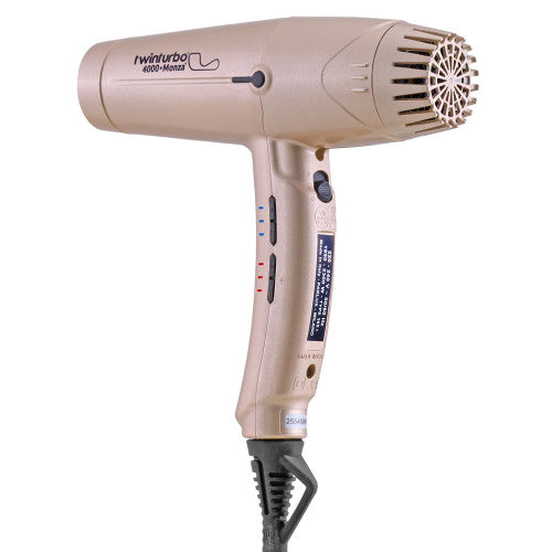 Twin Turbo 4000 Monza Hair Dryer Gold #350 Professional Digital Hair Dryer