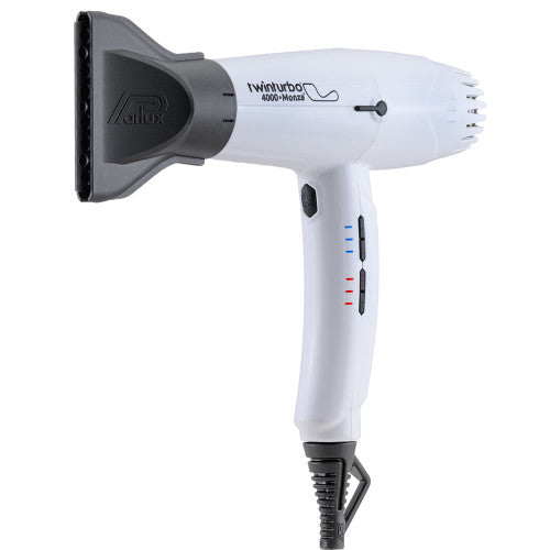 Twin Turbo 4000 Monza Hair Dryer White #350 Professional Digital Hair Dryer