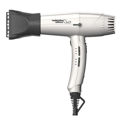 Twin Turbo 4000 Monza Hair Dryer White #350 Professional Digital Hair Dryer