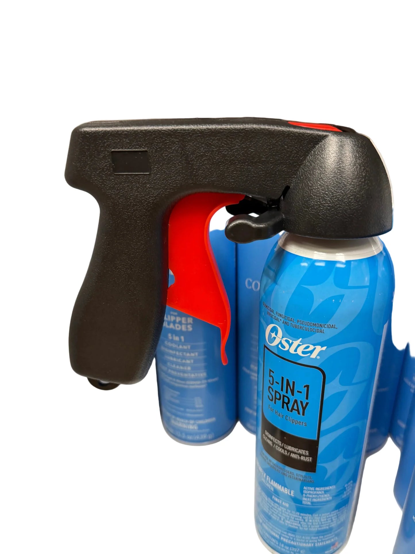 Universal spray trigger for cleaner precision barber product application
