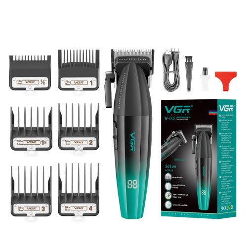 VGR V-003 Pro Clipper – Black Green 9,000 RPM