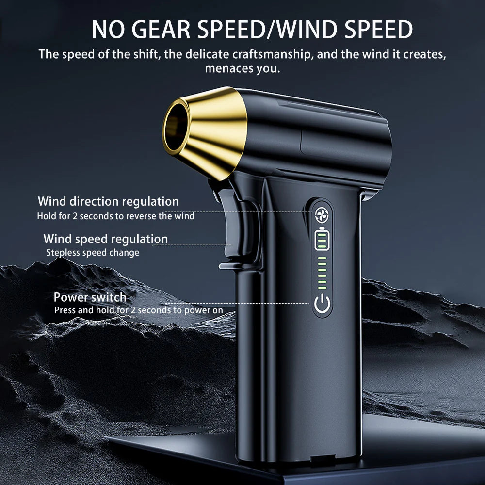 Violent Turbo Air Duster rechargeable aluminum cleaning blower