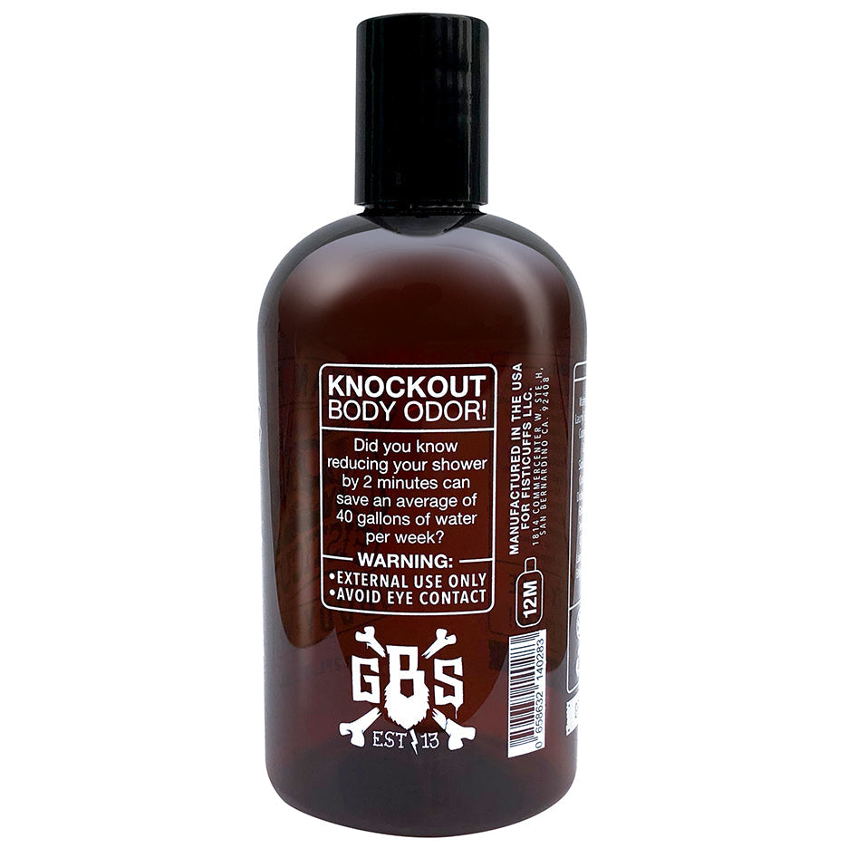 Fisticuffs Bay Rum Body Wash – 12 oz – BODY WASH SIDE product view
