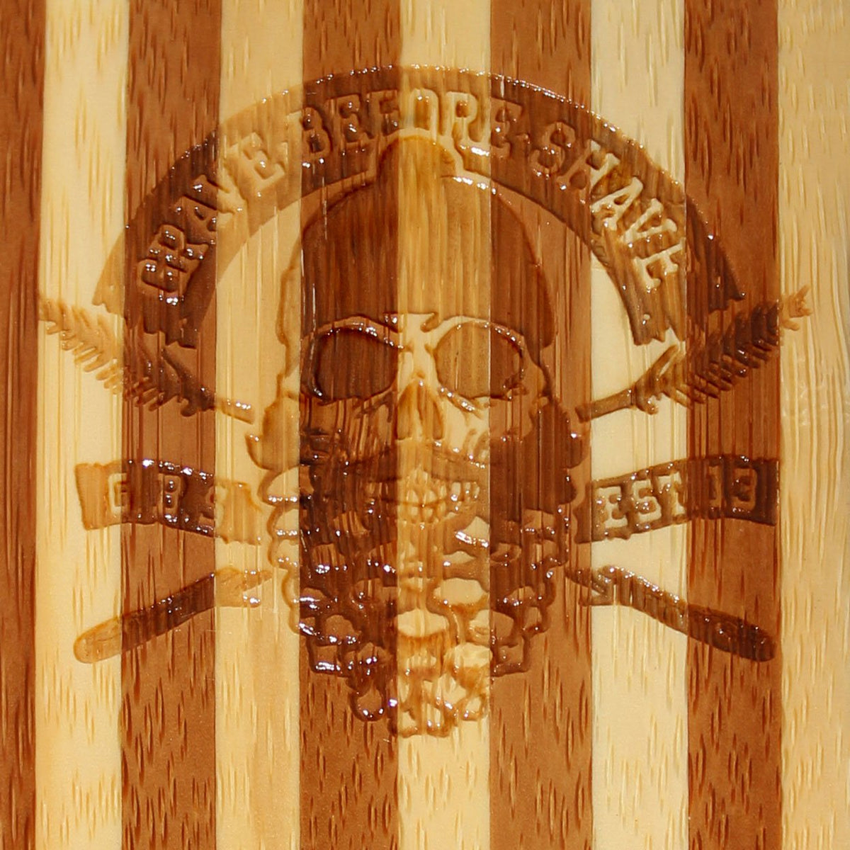 Grave Before Shave Wild Boar Bristle Beard Brush – GBS BASS BACK DETAIL product view