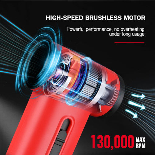 WMARK NG-TB001 Mini Jet Turbo Air Duster Red High-Speed Cordless Air Blower