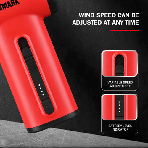 WMARK NG-TB001 Mini Jet Turbo Air Duster Red High-Speed Cordless Air Blower