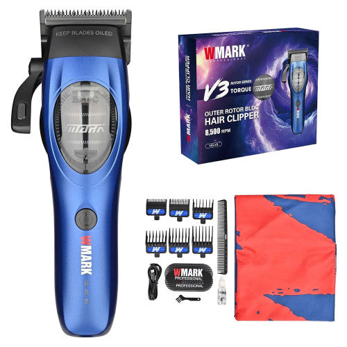 WMARK NG-V3 Outer Rotor BLDC Clipper – 8500 RPM Blue