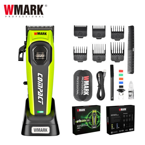 WMARK NG-V4 Compact BLDC Motor Clipper Green with DLC Taper Blade