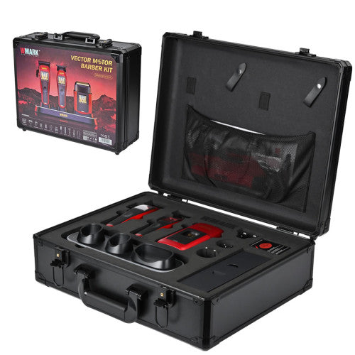 WMARK NG-X1KIT Vector Motor 3-Piece Barber Kit – Red