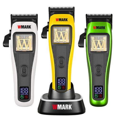 WMARK NG-X1 PLUS Vector Motor Clipper with DLC Fade Blade and Charging Base