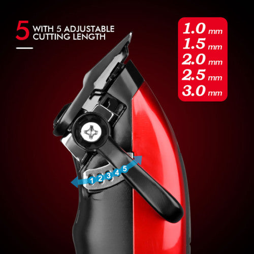 WMARK NG-X1 Vector Motor Clipper with DLC Fade Blade and Charging Base
