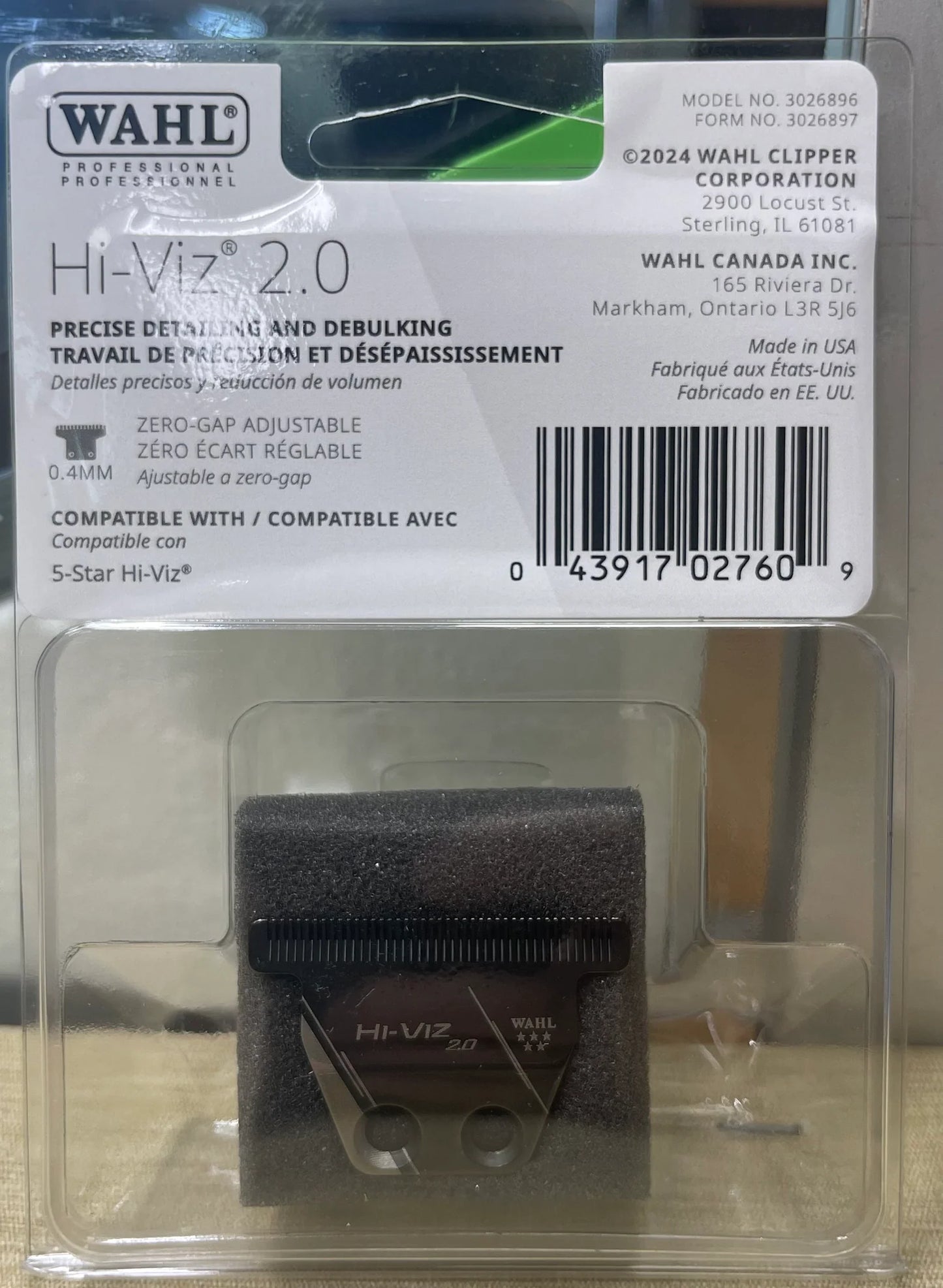 Wahl Hi-Viz 2.0 Trimmer Blade # 3026896