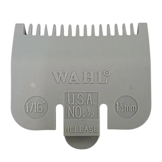 WAHL COLOR-CODED CLIPPER GUIDE ATTACHMENT GREY #0.5 - 1/16" (1.5MM) #3137-101