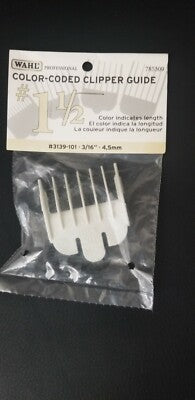 Wahl #1.5 white color coded clipper guard 4.5mm