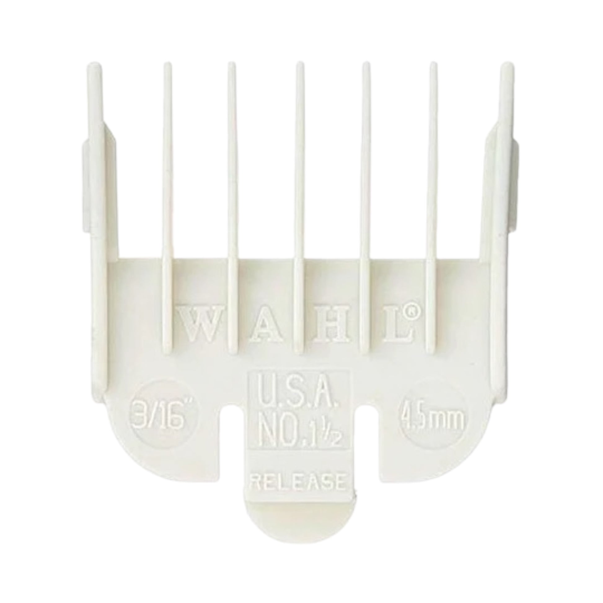 WAHL COLOR-CODED CLIPPER GUIDE ATTACHMENT COMB WHITE #1.5 - 3/16" (4.5MM) #3139-101