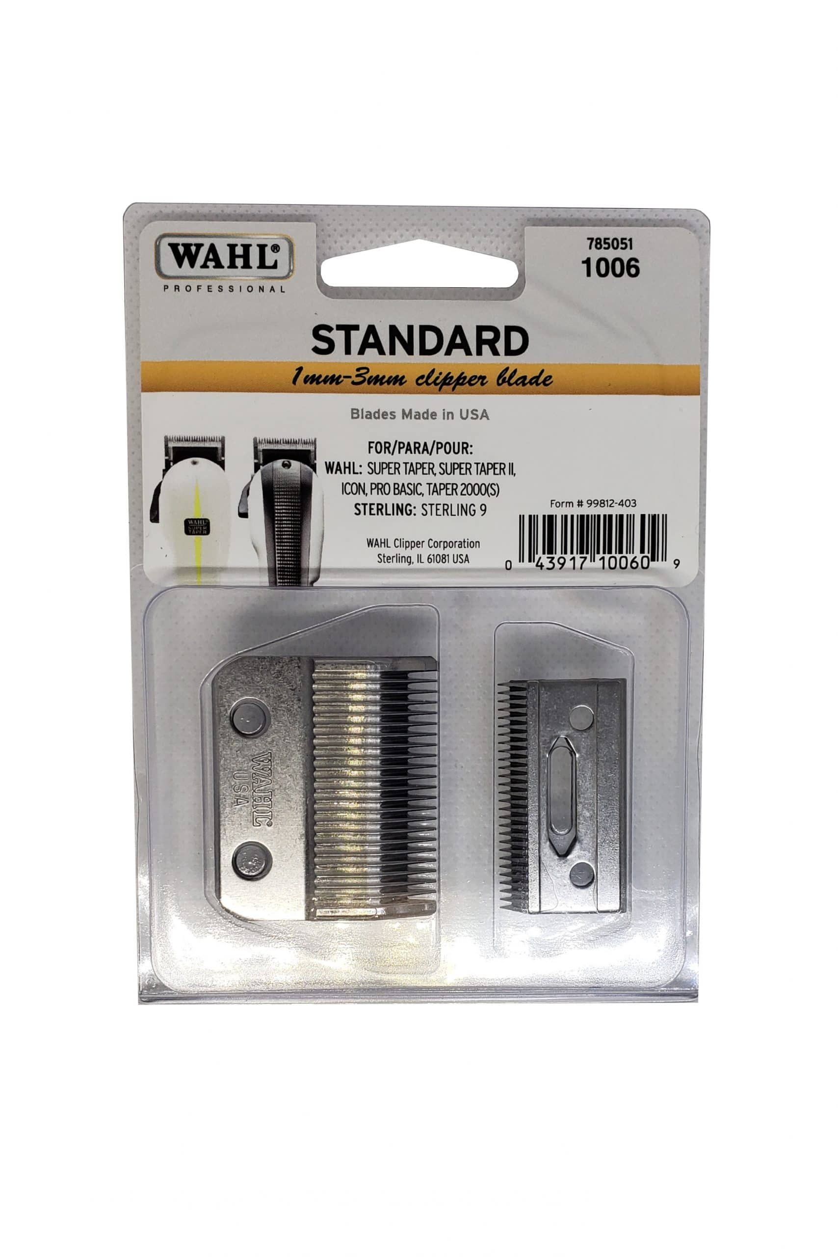 Wahl 1006 standard 2-hole adjustable clipper blade